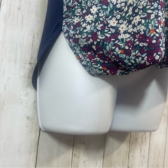 41 Hawthorn Clearwater Mixed Media Surplice Top Extra Small - Picture 5 of 10